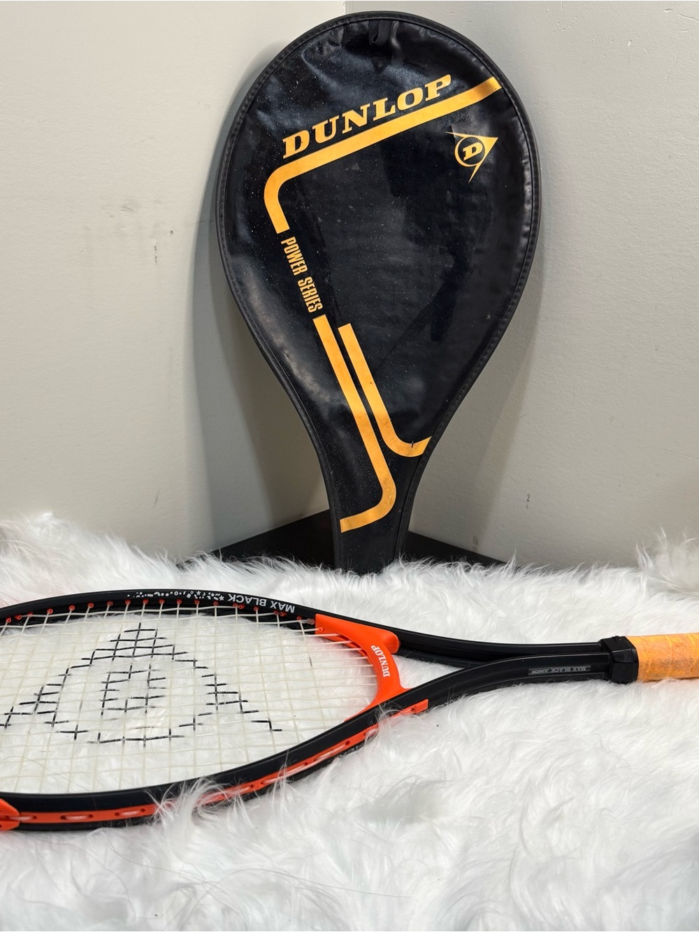 Dunlop Black Max Black  Tennis Racquet with Cover